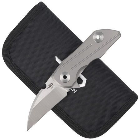 Bestech 2500 Delta Knife Gray Titanium, Satin CPM S35VN by Poltergeist Works (BT2006A)