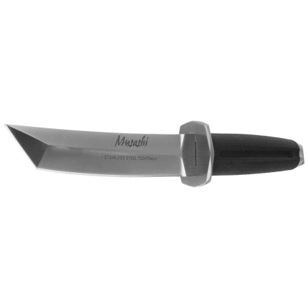 Sztylet japoński Tokisu Musashii Tanto Black Rubber, Satin 7Cr17MoV (32390)