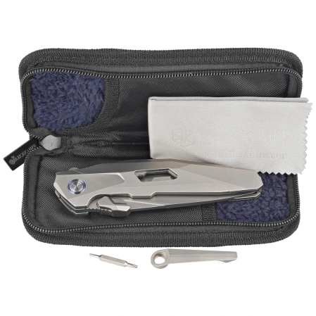 RikeKnife Shadow Clip Point Gray Titanium, Satin M390 (RK-Shadow-S-P)