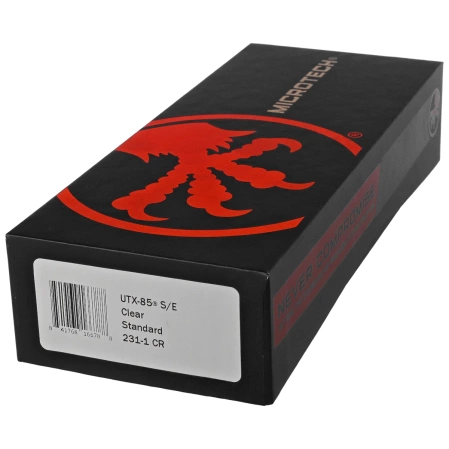 Nóż automatyczny OTF Microtech UTX-85 S/E Natural Clear Aluminium, Black M390 (231-1CR)