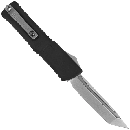 Nóż automatyczny OTF Microtech Combat Troodon Gen III T/E Black Aluminium, Stonewashed M390MK by Tony Marfione (1144-10)