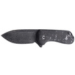 CIVIVI Knife Elementum Flipper Shredded Carbon Fiber / Silvery Shred, Black Damascus (C907C-DS2)