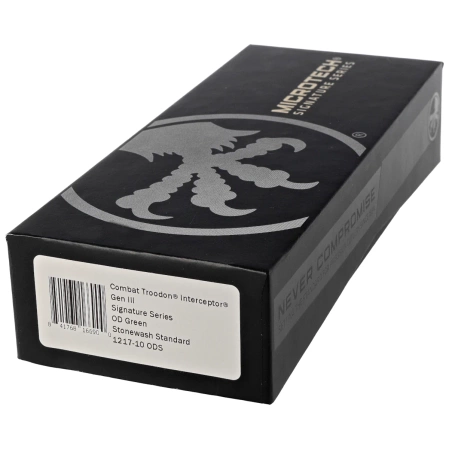 Nóż automatyczny OTF Microtech Combat Troodon Gen III Interceptor Signature OD Green Aluminium, Stonewashed M390MK by Tony Marfione (1217-10ODS)