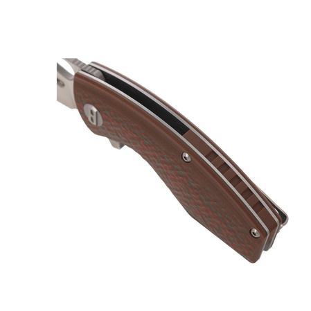 Bestech Lizard Green/Orange G10, Bead Blast/Satin D2 Knife (BG39B)