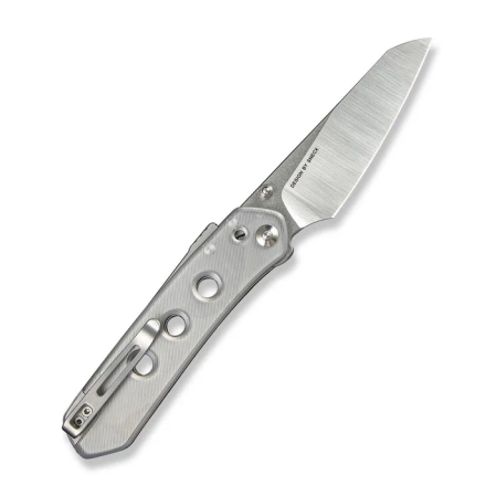 Civivi Knife Vision FG Clear Lexan, Satin/Stonewashed Nitro-V by Snecx Tan (C22036-7)