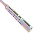 Nóż motylkowy Third Decor Habitat Balisong Rainbow Stainless Steel, Rainbow 420 (K2450)