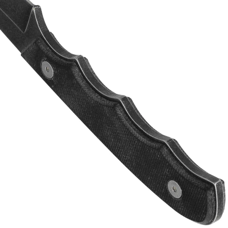 Nóż na szyję Tecnocut TCN3418 Neck Knife - Black G10, Black Stonewashed 440