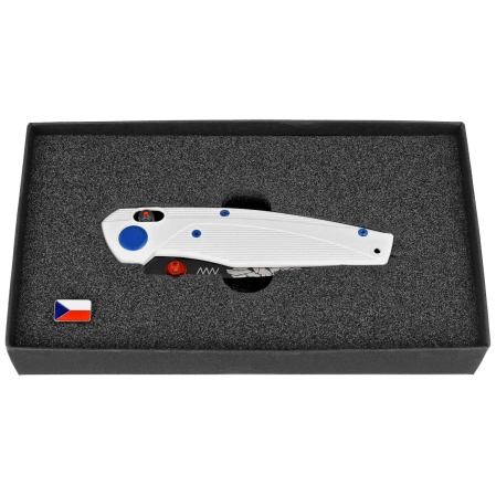 ANV A100 BB Limited Edition No 13/100 Knife White GRN, Black DLC Sleipner (ANVA100-036)