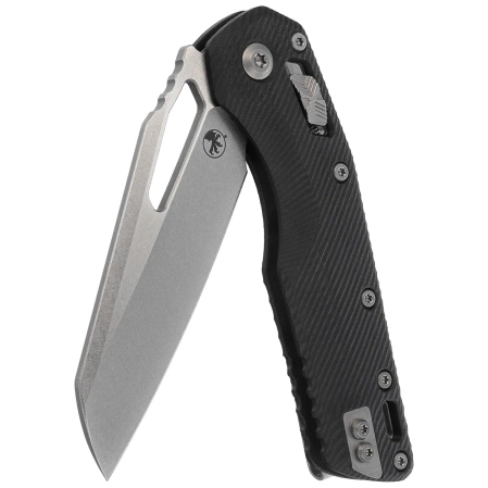 Microtech MSI S/E Ram-Lok Black Fluted G10, Stonewashed M390MK by Tony Marfione (210-10FLGTBK)