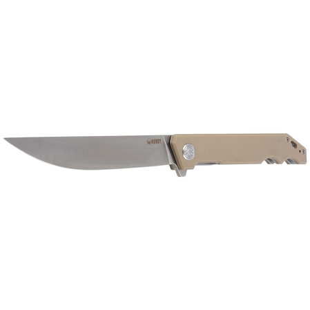 Nóż składany Kubey Knife Pylades Tan G10, Satin AUS-10 (KU253E)