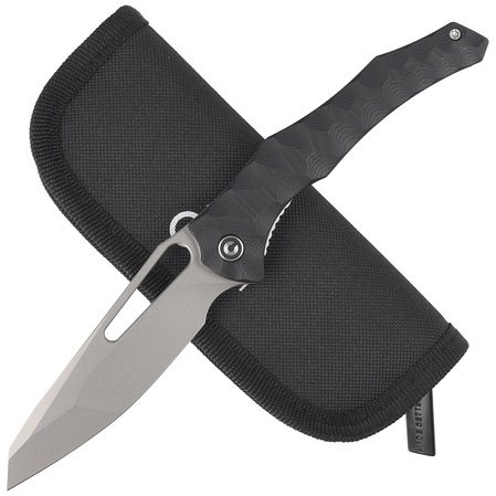 CIVIVI Spiny Dogfish Black G10, Stonewashed 14C28N by Gavko Knives (C22006-1)