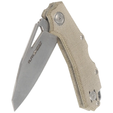 Viper Alfa Knife Green Canvas Micarta, Stonewashed MagnaCut by Simone Tonolli (V6022CG)