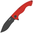 Kubey Timberwolf Knife Red G10, Blackwashed 14C28N (KU208I)