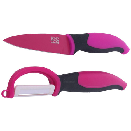 Taylor's Eye Knife Peeler and Peeler Pink Set (377800)