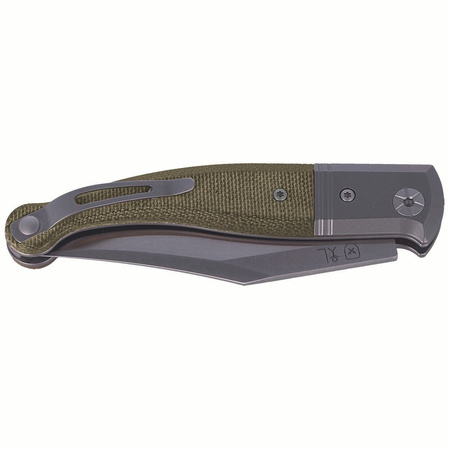 LionSteel Gitano Green Canvas / Satin Blade (GT01 CVG)
