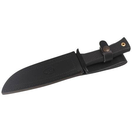 Muela 55-16 Black Rubber Knife, Satin 420H