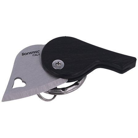 Nóż składany brelok LionSteel lionBeat Ebony Wood (LB EB)