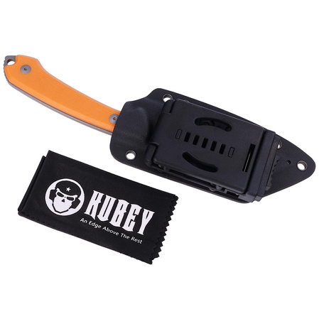 Kubey Knife Perses, Orange G10, Bead Blasted D2 (KU302A)