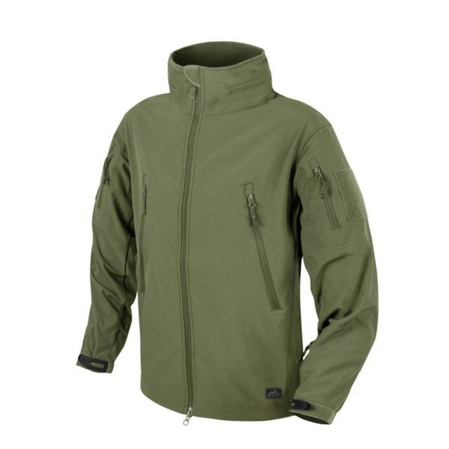 Helikon Gunfighter Shark Skin Windblocker Jacket, Olive Green, M/Regular (KU-GUN-FM-02-B04)