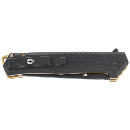 Tekto F1 Alpha Knife Black G10, Bronze HW, Black D2