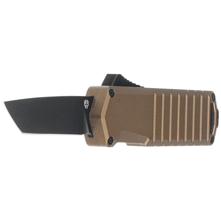 Nóż automatyczny OTF Tekto A2 Badger Mini T/E Desert Aluminium, Black D2