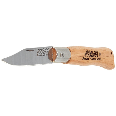 MAM Douro Mini Knife, Light Beech Wood, Inox HW, Satin 420 (2003-LW)