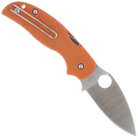 Spyderco Sage 5 Burnt Orange G10 Knife, Satin CPM REX 121 (C123GBORP)