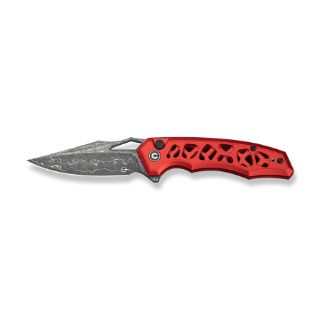 Nóż składany Civivi Anaaki Red Aluminium, Damascus (C24039-DS1)