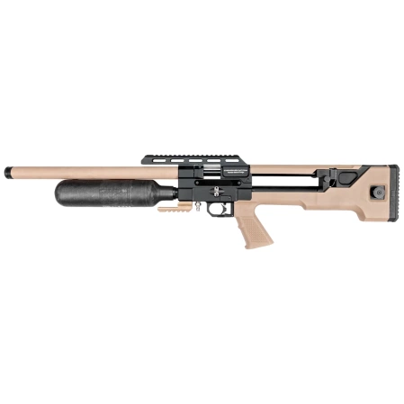 Reximex Throne Gen 2 FDE Carbon 4.5mm PCP Air Rifle with Regulator and Sound Moderator
