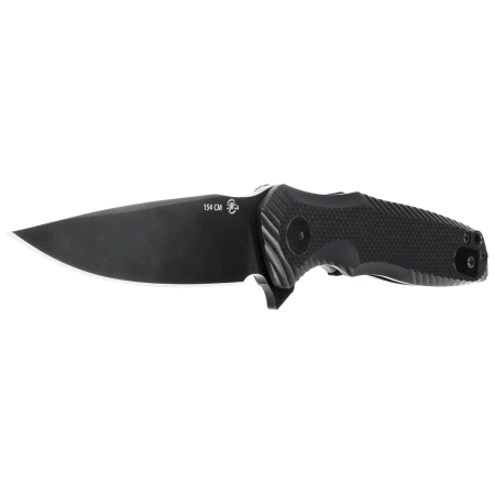Spartan Blades Poros Knife Black G10, Black TiNi CPM 154CM by Curtis Iovito (SFBL11BK)