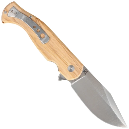 Fox Knife Eastwood Tiger Olive Wood, Satin CPM S90V by Gudy Van Poppel (FX-524 OL)