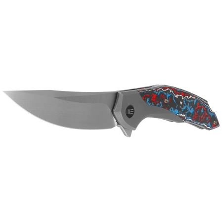 Nóż składany WE Knife Merata LE No 207/310 Titanium / Nebula Fat Carbon Fiber, Hand Rubbed Satin CPM 20CV by Anton Tkachenko (WE22008B-2)