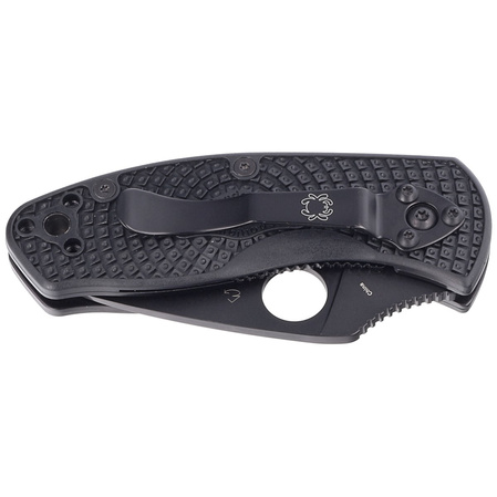 Nóż składany Spyderco Ambitious Black FRN, Black Blade 8Cr13MoV (C148PBBK)