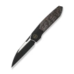 Nóż składany WeKnife Brr15 Black Titanium/Copper Foil Carbon Fiber, Black Stonewashed/Satin M390 by Rafal Brzeski (WE24007-1)