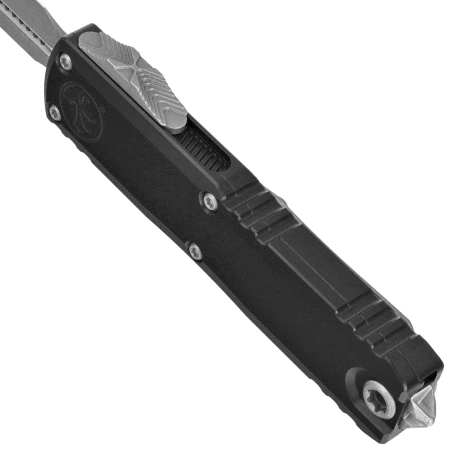 Microtech UTX-85 Gen IV D/E OTF Knife Black Aluminum, Apocalyptic M390MK by Tony Marfione (12324-10AP)