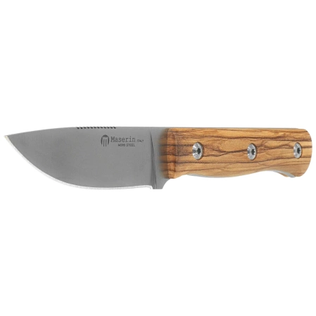 Nóż Maserin 915 Path Olive Wood, Stonewashed M390 by Igor Bortolussi (915/OL)