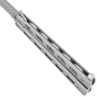 Nóż motylkowy Third Decor Habitat Balisong Stainless Steel, Satin (10967)