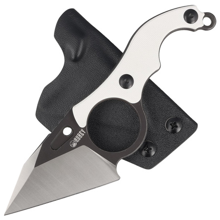 Nóż Kubey Hippocam Ivory G10, Two Tone D2 (KU166C)