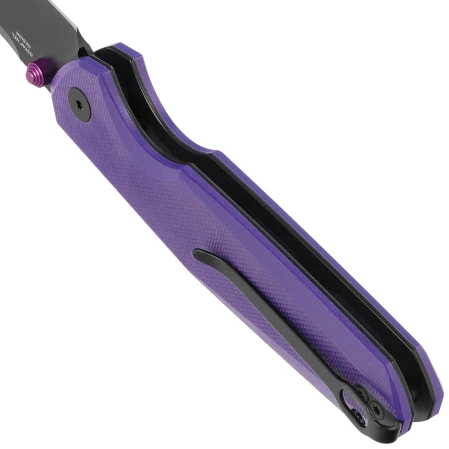 Nóż składany Bestechman Velix Purple G10, Black PVD 14C28N by Ostap Hel (BMK07F)