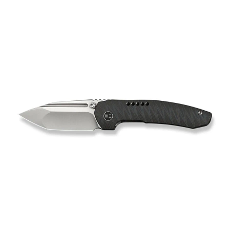 WeKnife Micro Trogon Tiger Stripe Titanium, Satin M390 by Brian Brown (WE24043-3)
