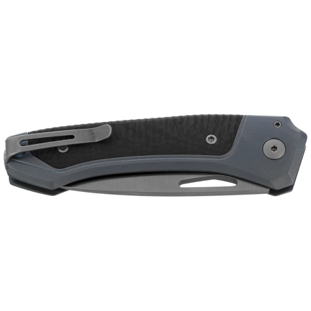 LionSteel Twain Blue Titanium/Carbon Fiber, Satin MagnaCut by Gianni Pauletta (TW BL CF)