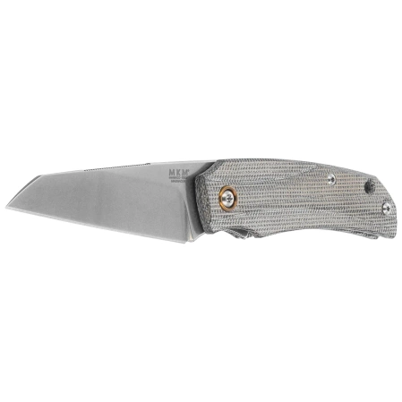 Nóż składany MKM Ice Gray Canvas Micarta, Stonewashed MagnaCut by Tommaso Rumici & Denis Simonutti (MK IC-GC)