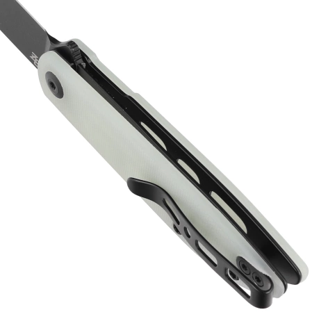 Nóż składany Sencut Bocll II Natural G10, Black Stonewashed D2 by Brad Zinker (S22019-2)