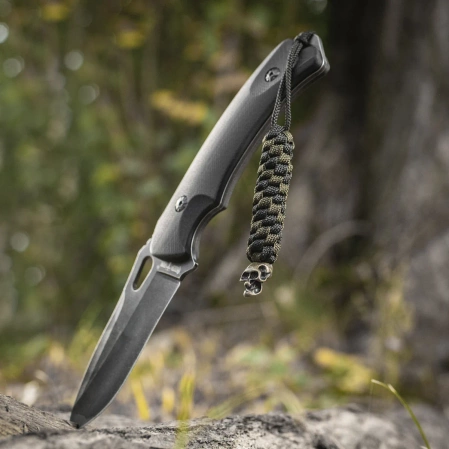 Przywieszka do noża M-Tac Helix Skull Black/Olive paracord (10283201)