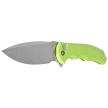 Civivi Knife Button Lock Praxis Lime Green Aluminum, Satin Nitro-V (C18026E-3)