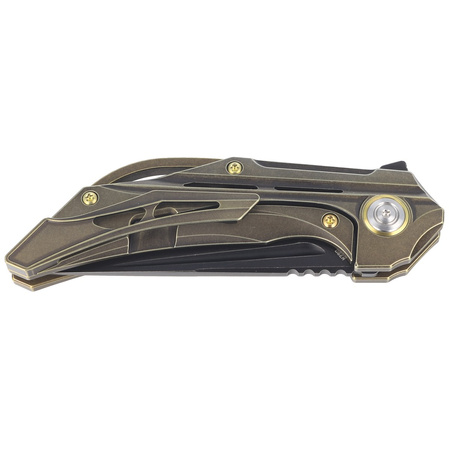 Bestech Vigil Bronze Titanium, Black Stonewashed M390 by Kombou Knife (BT2201D)