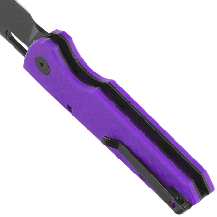 Nóż składany Bestechman Guardian Purple G10, Black PVD D2 (BMK11H)