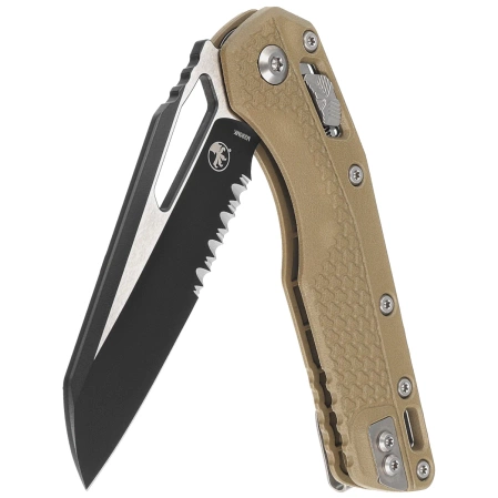 Nóż składany Microtech MSI S/E Ram-Lok OD Green Tri-Grip Polymer, Black/Satin P/S M390MK by Tony Marfione (210T-2PMOD)