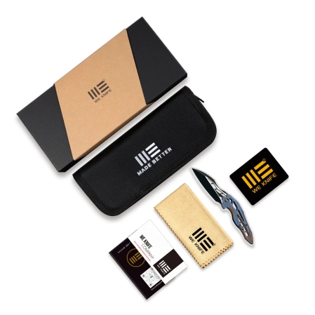 We Knife Ignio Bronze Titanium, Black Stonewashed CPM 20CV by Toni Tietzel (WE22042B-2)