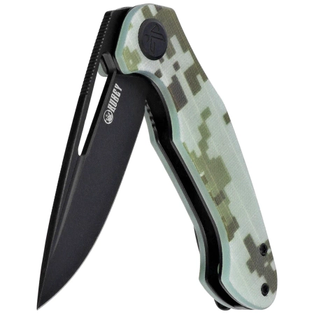 Kubey Dugu Knife Camo G10, Blackwashed 14C28N (KU210L)